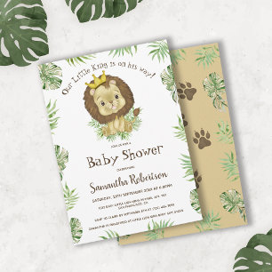 Carte de remerciements de Baby shower du roi Lion
