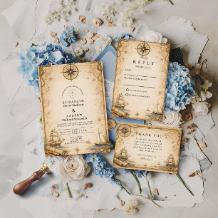 Mariage Carte Marine Antique