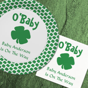 Serviette En Papier O'Baby St Patrick's Day Baby shower