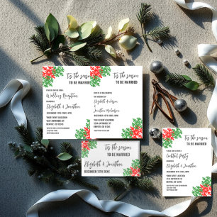 Invitation Voici Le Mariage De Noël De La Saison