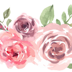 Sticker Rond Beau Merci à fleurs