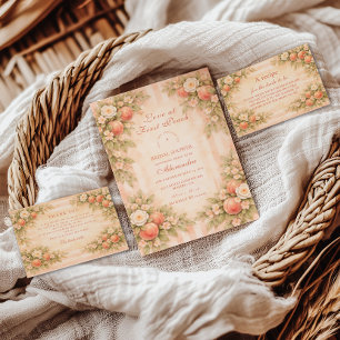 Serviette En Papier Mariage Romantique Fleurs de Pêcher