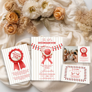 Signe De Table Fête des mariées de base-ball de sport Homerun