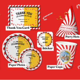 Sticker Carré Sweet Candy Thème Double Anniversaire Célébration