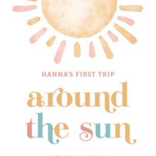 Sticker Rond Sunshine Boho Sun Anniversaire