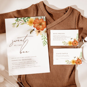 Carte D'accompagnement Doux Comme Peut Être   Brochure à ressort floral