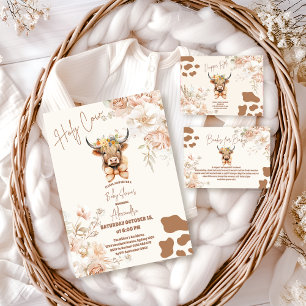 Assiettes En Carton Saint-Vache Végétation Highland Vache Baby shower