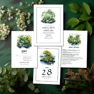 Invitation Watercolor Irlande Destination Wedding