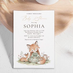 D'accompagnement Carte de Présentation pour Baby Shower Fille Renar