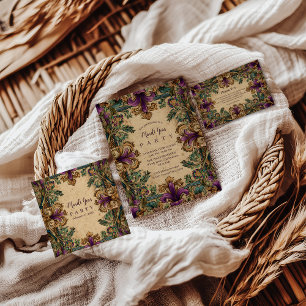 Serviette En Papier Mardi Gras Élégance Mascarade Vintage