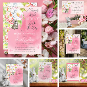 Banderoles Un Petit Baby shower De Lapin Sucré