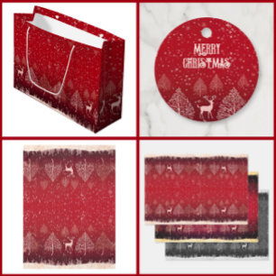 Nappe Noël Red Reindeer