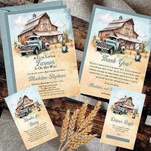 Carte D'accompagnement Cute Little Farmer Baby showers Livres pour bébé