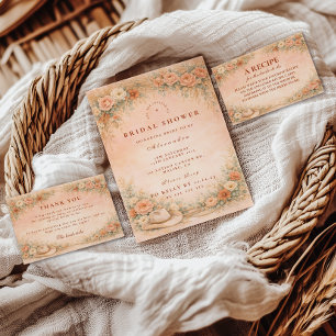 Carte De Remerciements Fête de mariage champêtre Cowgirl des Pampas