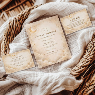 Carte De Remerciements Lunch en l'honneur du mariage Croissant de Lune de