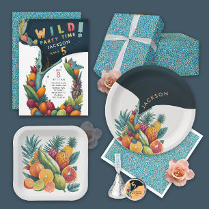 Papier Cadeau Cool Crocodile Aligator Reptile peau Motif Turquoi