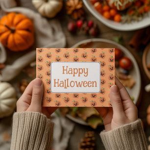 Paillasson Motif Citrouille Halloween Kawaii