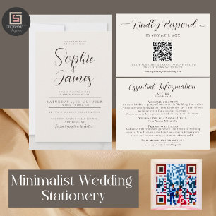 Carte de place minimaliste pour Merci Mariage