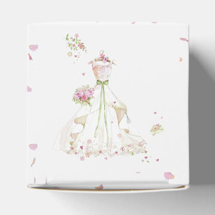 Carte De Remerciements Mariée Rouge de la Mariée à Être en Fleur