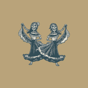 Puzzle Calaveras (Lesbian) Wedding Invitation (Colour 4)