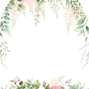 Invitation Chic Botanique Rose Wisteria Wedding shower Floral