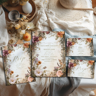 Invitation Art Nouveau Victorian Royal FlorMariage