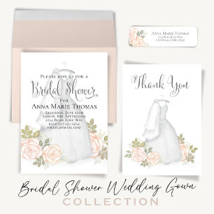 Aimant Aquarelle Rose Mariage robe 