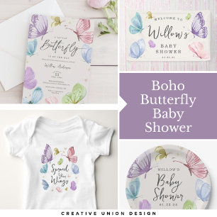 Body Boho Étaler Votre Ailes Papillon Baby Une pièce