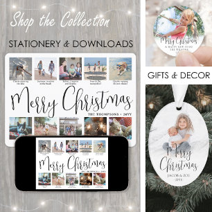 Cartes Pour Fêtes Annuelles 11 Script photo Joyeux Noël année en revue