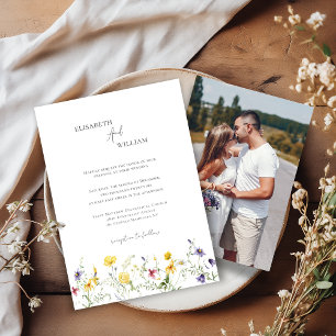 Carte D'accompagnement Tenue Mariage du Printemps pastel