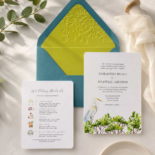 Save The Date Destination Mariage Oiseau Tropical Enregistrer La
