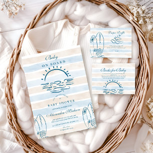 Invitation Baby shower bébé à bord