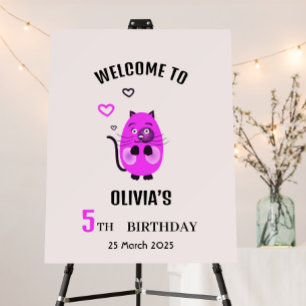 Cute lilac cat Invitation