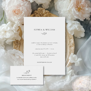 Invitation Sophia Simple tout en un Mariage catholique