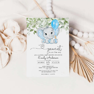 Invitation Un Peu D'Arachide Est Sur Le Chemin Du Baby shower
