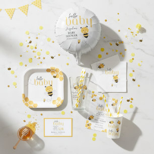 Serviette En Papier Moments abeilles : Bonjour bébé Douche d'abeilles 