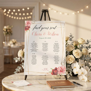 Invitation Fleur d'or lunaire blanc minimal
