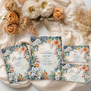 Invitation Tout En Un Élégant Mariage victorien Royal Elegance