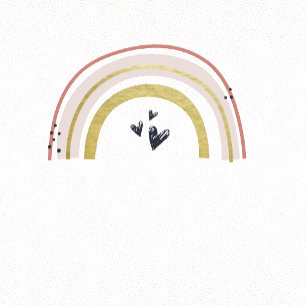 Photo Arc en ciel moderne Invitation d'anniversair