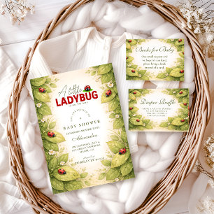 Carte D'accompagnement Tombola de la douce coccinelle de printemps