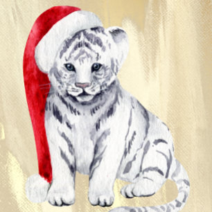 Carte de voeux de Noël Little Tiger