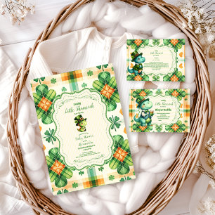 Invitation Dinosaur Lucky Petit Baby shower Shamrock