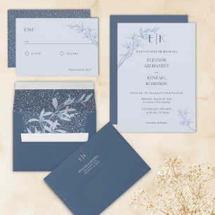 Carte D'accompagnement Mariage Fleur intemporel RSVP