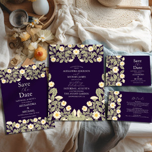 Invitation Daisy Art Nouveau Mariage