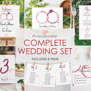 Faire-part de mariage Vin Cute