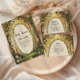 Invitation Baby shower forestier de Storybook Woodland