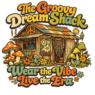 T-Shirt Rêve Groovy Rétro Hippie des Années 70