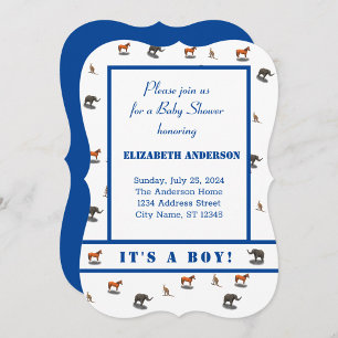 Bingo de Baby Shower sur le thème des Animaux Vari