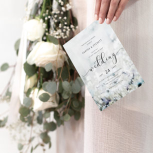 Invitation Meadow Song Fading Fleur sauvage Boho Mariage