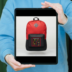 T-shirt Black Martial Arts Karate Kids Nom Retour à l'écol